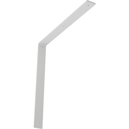 Ekena Millwork Hamilton Steel Bracket, White Primer 2"W x 20"D x 20"H BKTM02X20X20HAPWH
